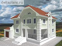 Проект дома из пеноблоков V-304-1P - стоимость строительства