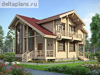 Проект деревянного дома M-155-1D - стоимость строительства
