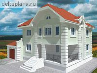 Проект дома из пеноблоков V-207-1P - стоимость строительства