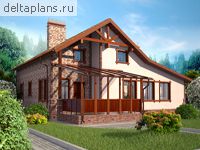 Проект кирпичного дома E-211-1K - стоимость строительства