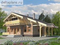 Проект деревянного дома D-180-1D - стоимость строительства