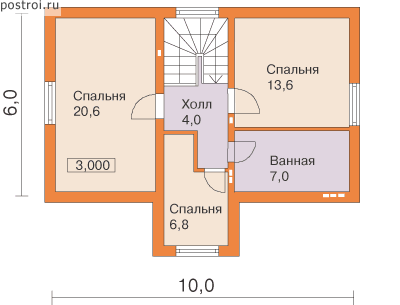 Проект D-125-1K - 2-й этаж