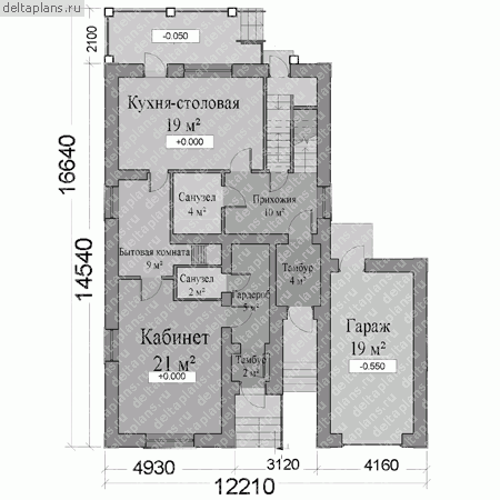 Проект E-193-1K - 1-й этаж