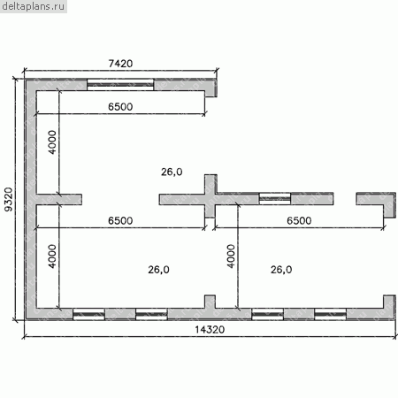Проект G-078-1P - 1-й этаж