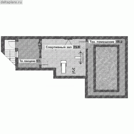 Проект F-142-1K - Цокольный этаж