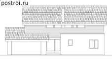 Проект дома M-211-1P - Передний фасад
