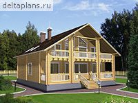 Проект деревянного дома D-213-1D - стоимость строительства