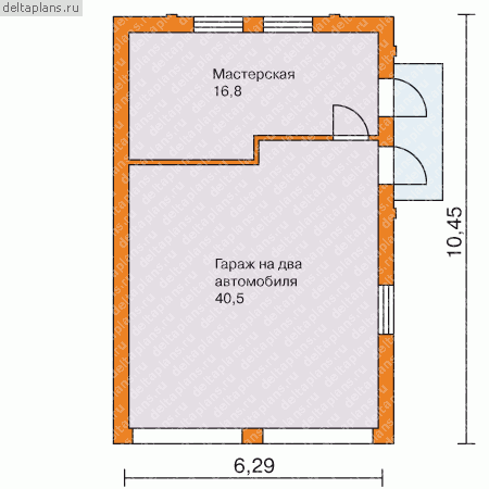 Проект E-057-1K - 1-й этаж