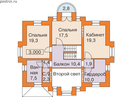 Проект U-271-1K - 2-й этаж