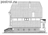 Проект дома N-251-1P - Правый фасад
