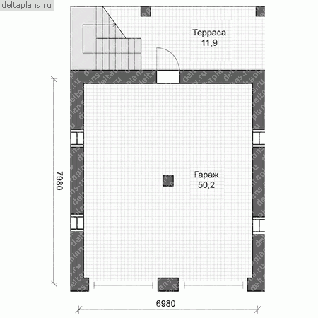Проект U-149-1K - 1-й этаж