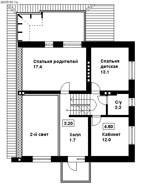 Проект N-239-1K - 2-й этаж