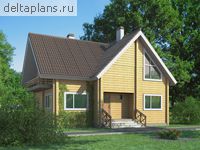 Проект деревянного дома D-152-1D - стоимость строительства