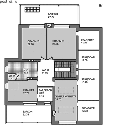 Проект E-319-1K - 2-й этаж