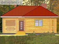 Проект деревянного дома D-074-1D - стоимость строительства