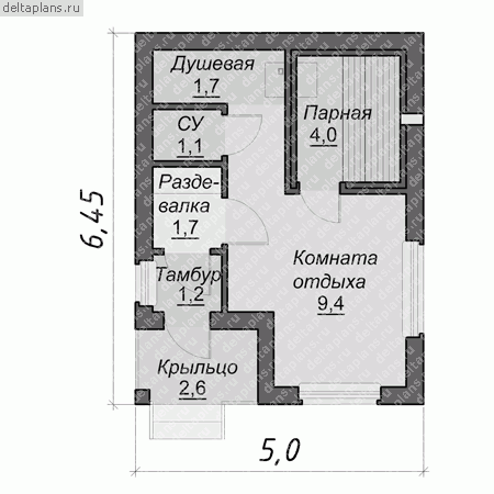 Проект A-022-1P - 1-й этаж
