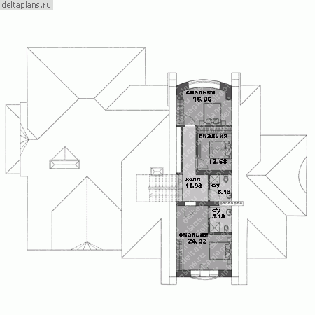 Проект M-780-1K - Мансардный этаж