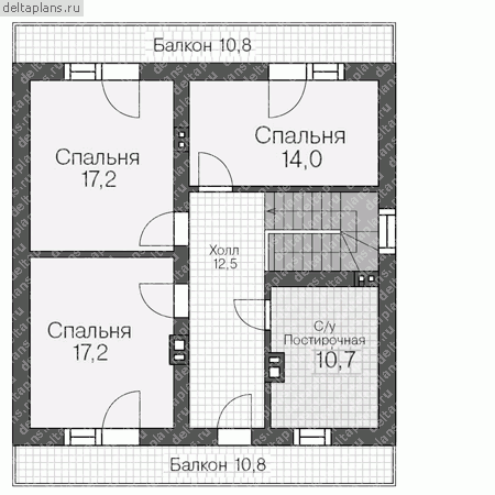 Проект R-144-1P - Мансардный этаж