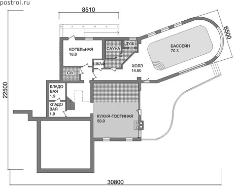 Проект C-401-1K - 1-й этаж