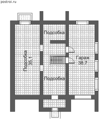 Проект N-230-1K - Цокольный этаж