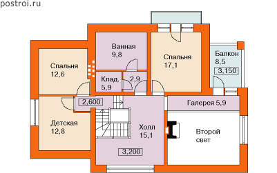 Проект E-192-1K - 2-й этаж