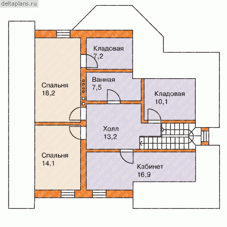 Проект B-161-1P - Мансардный этаж