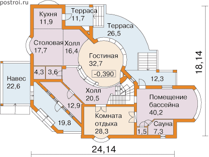 Проект S-535-1K - 1-й этаж