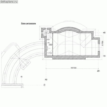 Проект S-191-1K - Мансардный этаж