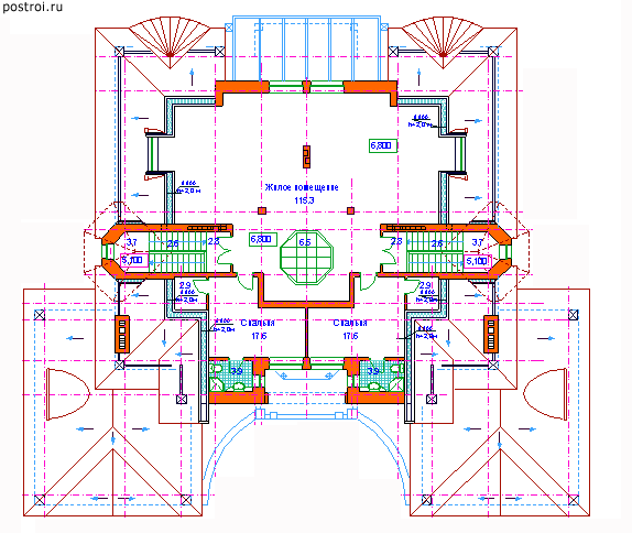 Проект S-856-1K - Мансардный этаж