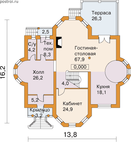 Проект E-301-1P - 1-й этаж