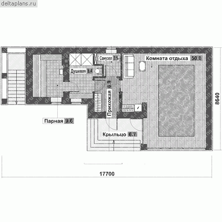 Проект F-142-1K - 1-й этаж