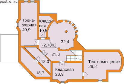 Проект S-535-1K - Цокольный этаж