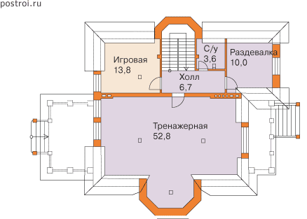 Проект M-324-1K - Мансардный этаж