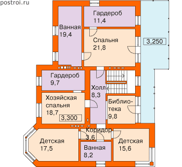 Проект M-493-1K - 2-й этаж