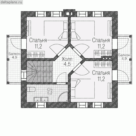 Проект U-085-1P - Мансардный этаж