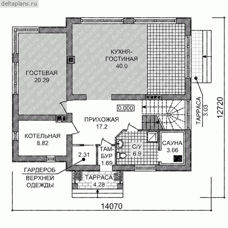 Проект E-168-1P - 1-й этаж