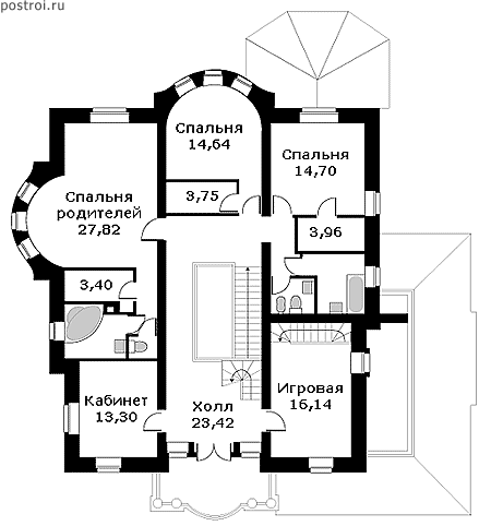 Проект U-345-1K - 2-й этаж