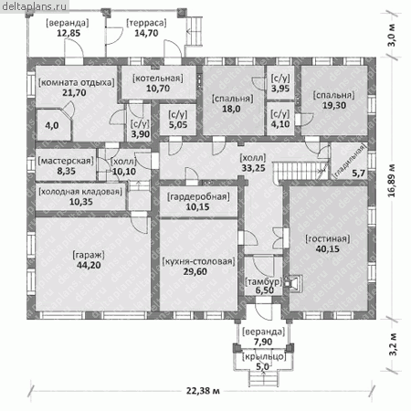 Проект M-501-1K - 1-й этаж