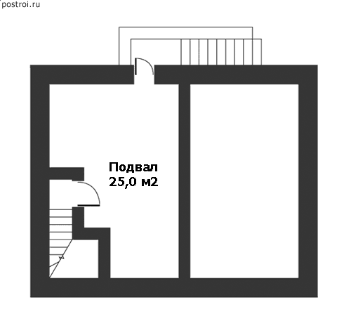 Проект G-104-1K - Цокольный этаж