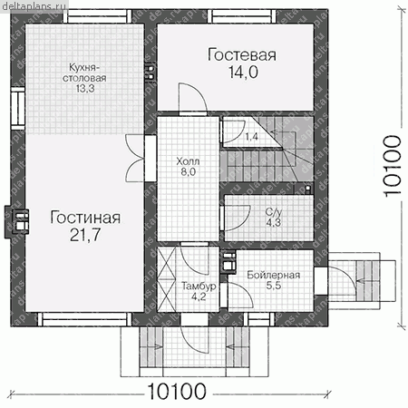 Проект U-130-1P - 1-й этаж