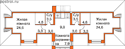 Проект S-267-1K - 2-й этаж