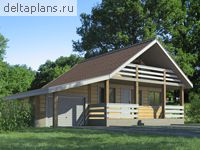 Проект деревянного дома D-094-1D - стоимость строительства