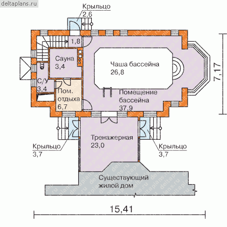 Проект L-178-1K - 1-й этаж