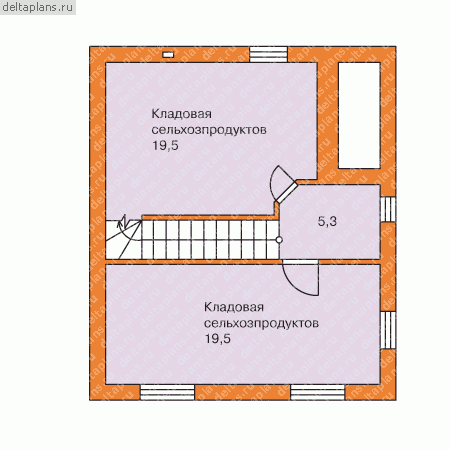 Проект N-135-1K - Цокольный этаж