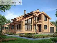 Проект деревянного дома M-225-1D - стоимость строительства