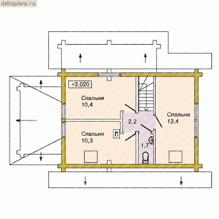 Проект D-081-1D - Мансардный этаж