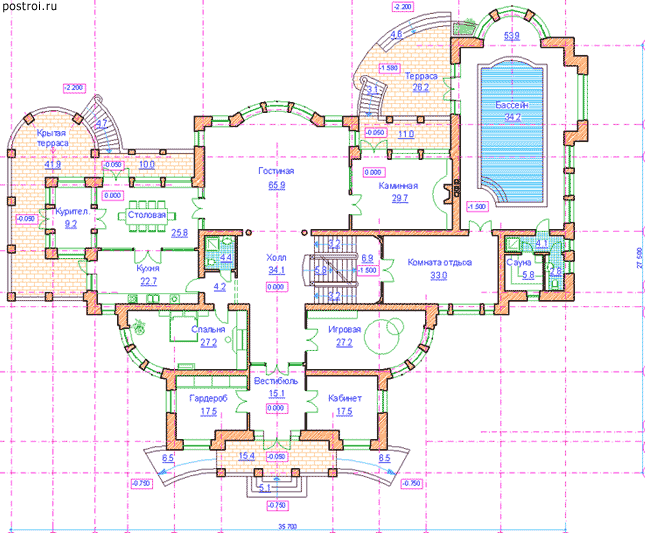 Проект S-1281-1K - 1-й этаж