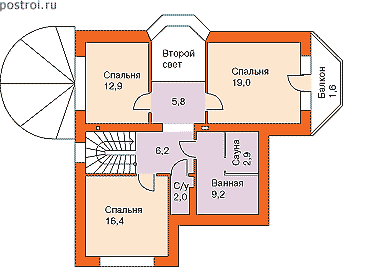 Проект E-181-1P - 2-й этаж