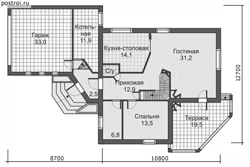 Проект C-234-1P - 1-й этаж