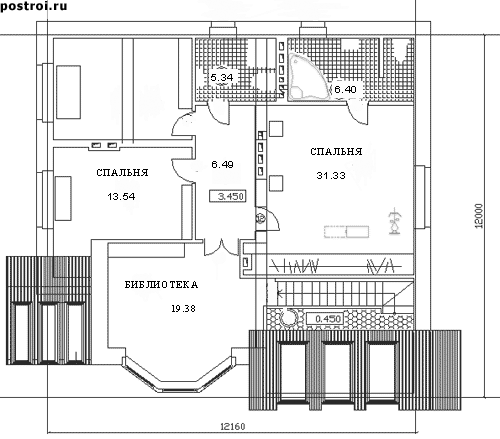 Проект дома A-335-1P - Мансардный этаж